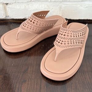 Alaia Blush Pink Sandals Neiman Marcus 8.5